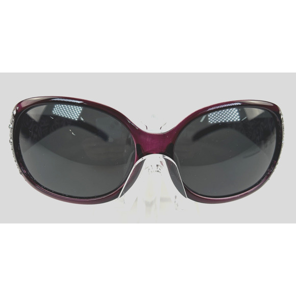 Polarized Women's Dark Burgundy w/ SilverRhinestones H0008 FRAMES ONLY - Picture 2 of 12